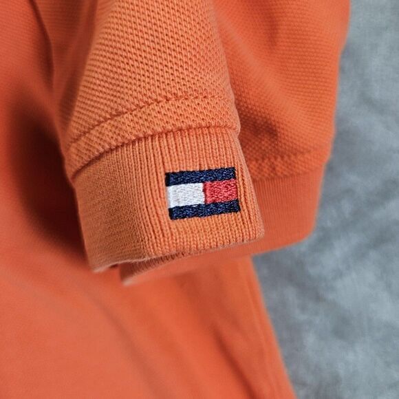 Budweiser Shirt Mens XL Orange Tommy Hilfiger Golf Embroidered Short Sleeve Polo - Picture 6 of 11